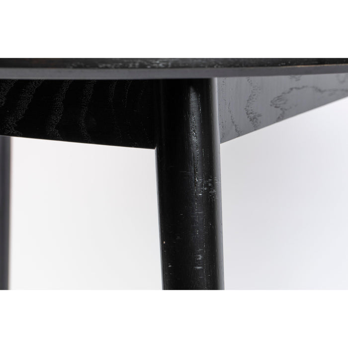 Eettafel Fabio 100 Eikenfineer Zwart Ø100x75 cm-Eettafels-Creating Home