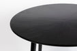 Eettafel Fabio 100 Eikenfineer Zwart Ø100x75 cm-Eettafels-Creating Home