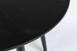 Eettafel Fabio 100 Eikenfineer Zwart Ø100x75 cm-Eettafels-Creating Home