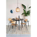 Eettafel Fabio 100 Eikenfineer Zwart Ø100x75 cm-Eettafels-Creating Home