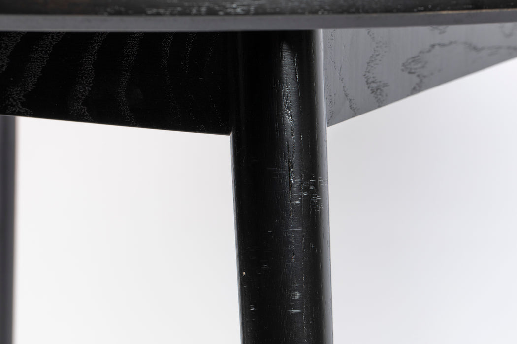 Eettafel Fabio 100 Eikenfineer Zwart Ø100x75 cm-Eettafels-Creating Home