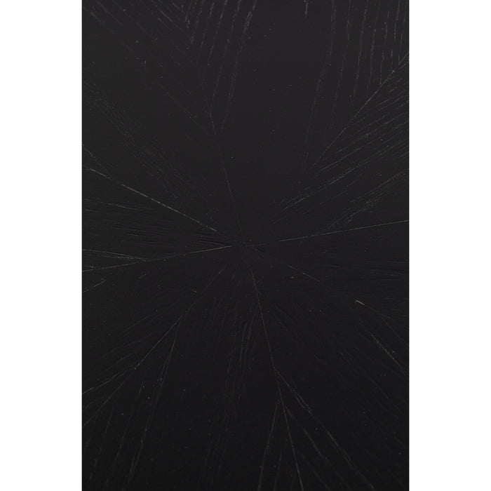 Eettafel Fabio 100 Eikenfineer Zwart Ø100x75 cm-Eettafels-Creating Home