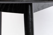 Eettafel Fabio 100 Eikenfineer Zwart Ø100x75 cm-Eettafels-Creating Home
