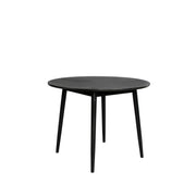 Eettafel Fabio 100 Eikenfineer Zwart Ø100x75 cm-Eettafels-Creating Home