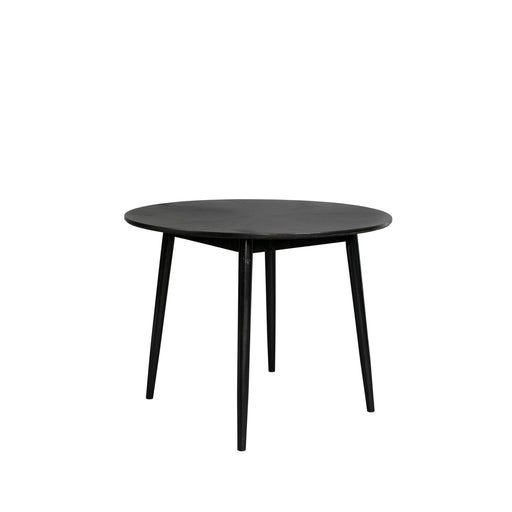Eettafel Fabio 100 Eikenfineer Zwart Ø100x75 cm-Eettafels-Creating Home