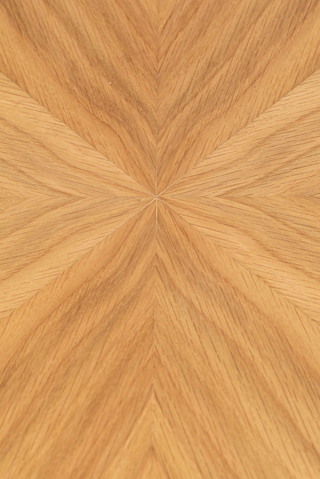 Eettafel Fabio 120 Eikenfineer Naturel Ø120x75 cm-Eettafels-Creating Home