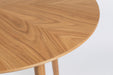 Eettafel Fabio 120 Eikenfineer Naturel Ø120x75 cm-Eettafels-Creating Home