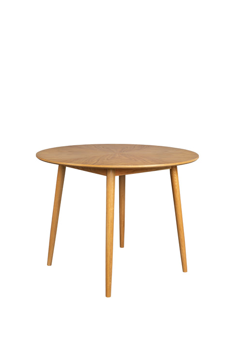Eettafel Fabio 120 Eikenfineer Naturel Ø120x75 cm-Eettafels-Creating Home