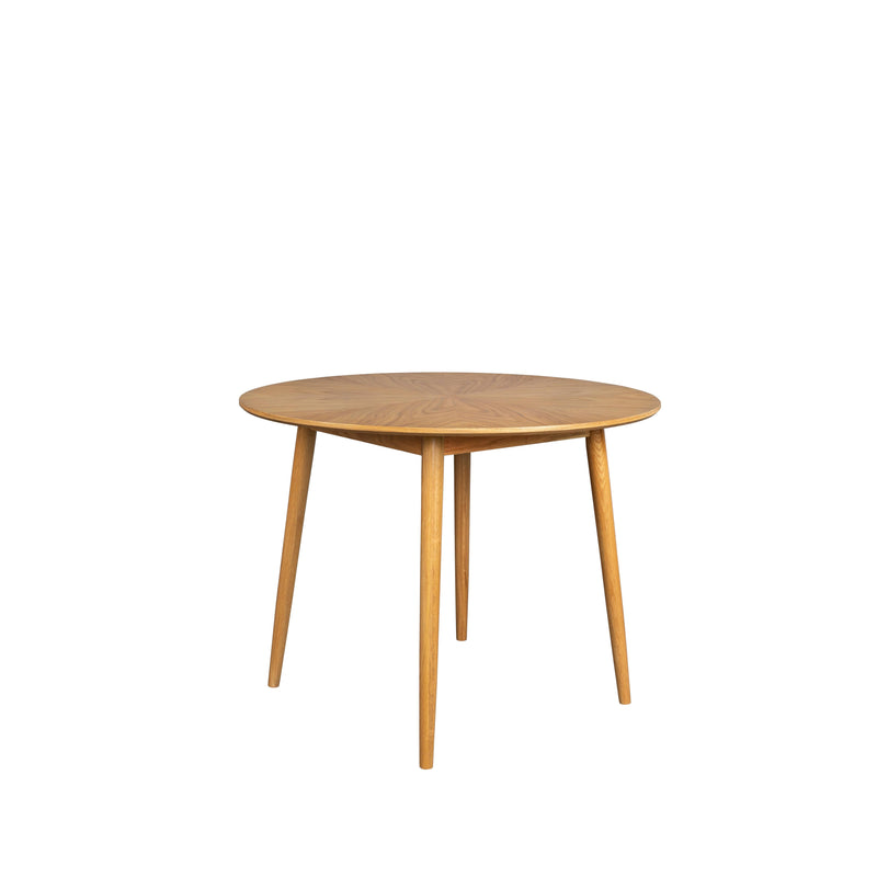 Eettafel Fabio 120 Eikenfineer Naturel Ø120x75 cm-Eettafels-Creating Home