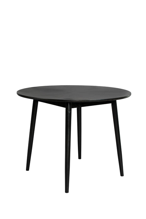 Eettafel Fabio 120 Eikenfineer Zwart Ø120x75 cm-Eettafels-Creating Home