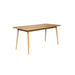 Eettafel Fabio 160x80 Eikenfineer Naturel 80x160 cm-Eettafels-Creating Home