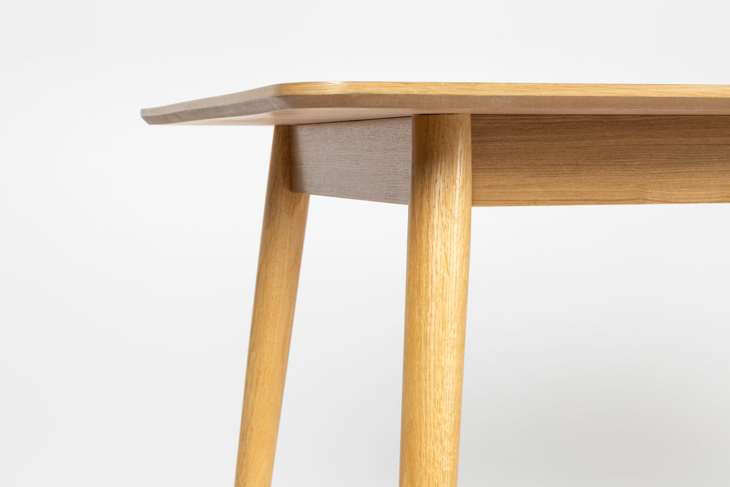 Eettafel Fabio 160x80 Eikenfineer Naturel 80x160 cm-Eettafels-Creating Home