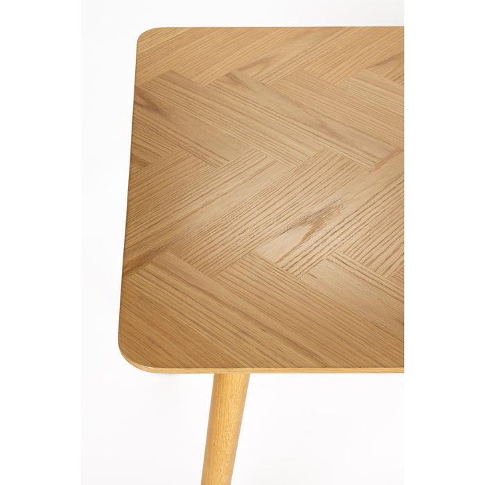 Eettafel Fabio 160x80 Eikenfineer Naturel 80x160 cm-Eettafels-Creating Home
