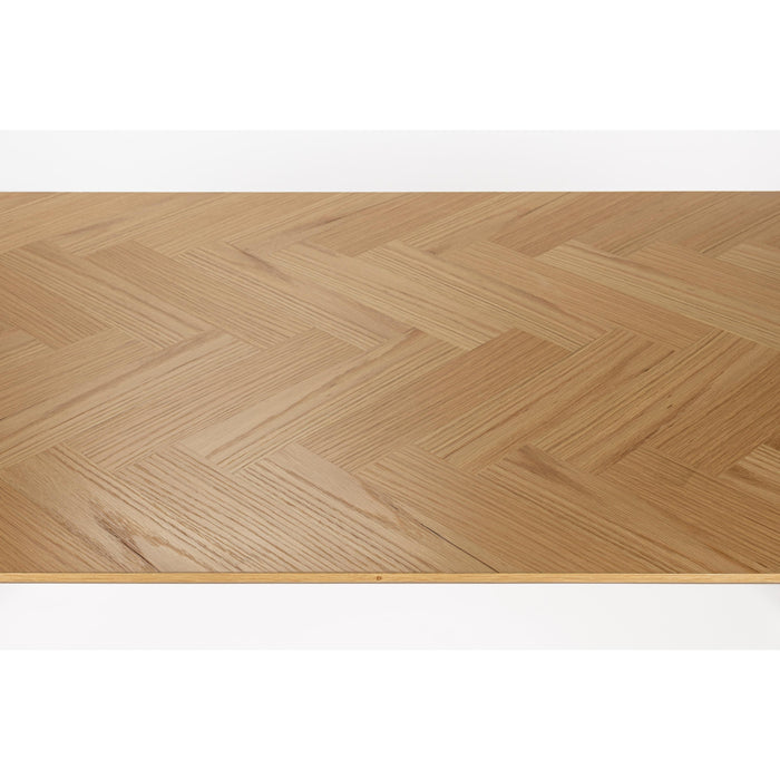 Eettafel Fabio 160x80 Eikenfineer Naturel 80x160 cm-Eettafels-Creating Home