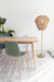 Eettafel Fabio 160x80 Eikenfineer Naturel 80x160 cm-Eettafels-Creating Home