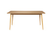 Eettafel Fabio 160x80 Eikenfineer Naturel 80x160 cm-Eettafels-Creating Home