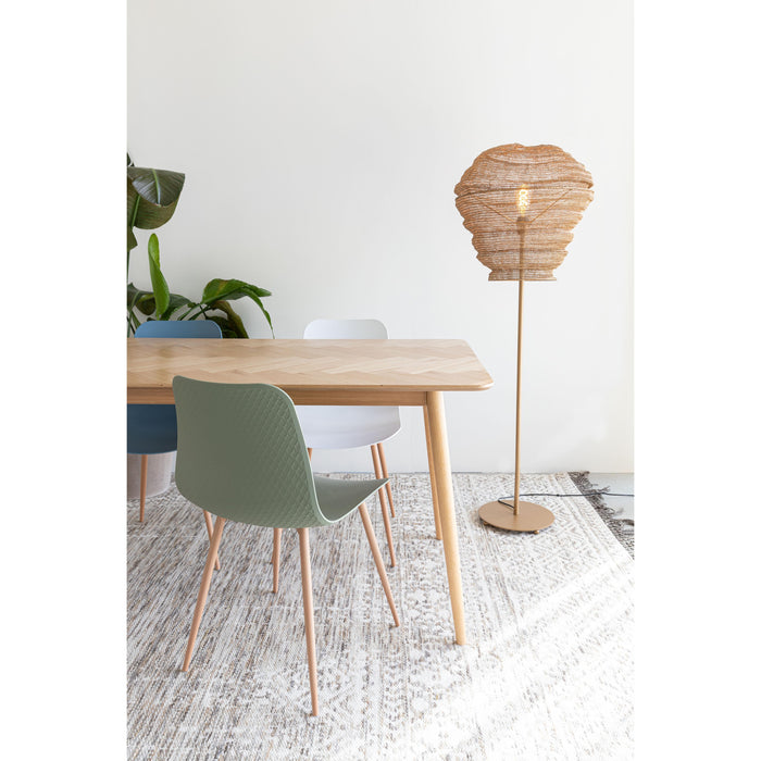 Eettafel Fabio 160x80 Eikenfineer Naturel 80x160 cm-Eettafels-Creating Home