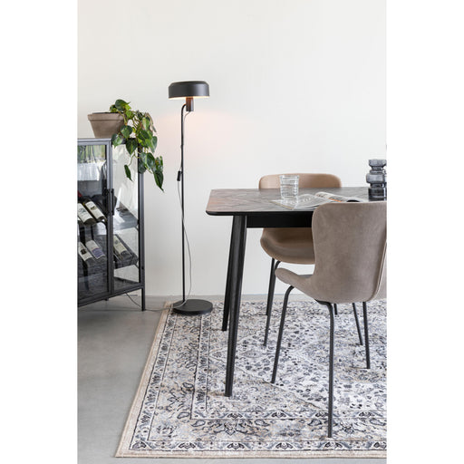 Eettafel Fabio 160x80 Eikenfineer Zwart 80x160 cm-Eettafels-Creating Home