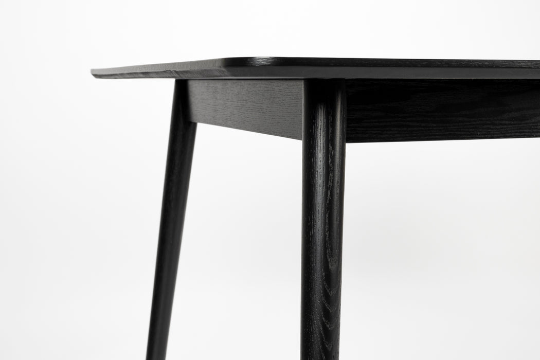 Eettafel Fabio 160x80 Eikenfineer Zwart 80x160 cm-Eettafels-Creating Home