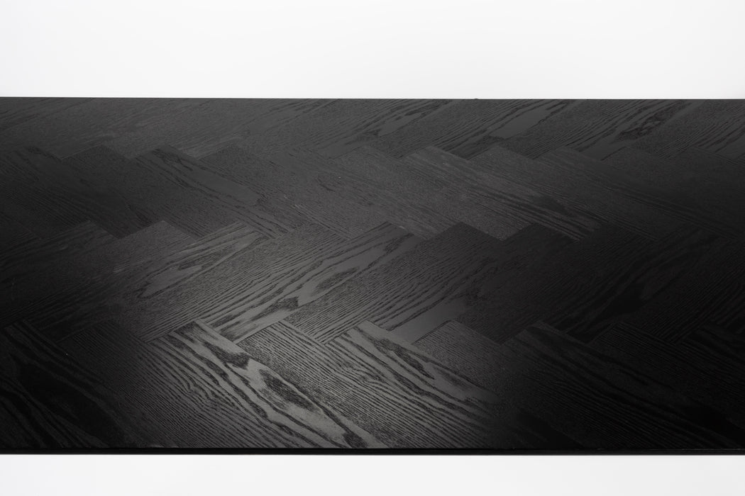 Eettafel Fabio 160x80 Eikenfineer Zwart 80x160 cm-Eettafels-Creating Home
