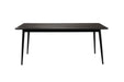 Eettafel Fabio 160x80 Eikenfineer Zwart 80x160 cm-Eettafels-Creating Home