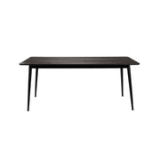 Eettafel Fabio 160x80 Eikenfineer Zwart 80x160 cm-Eettafels-Creating Home