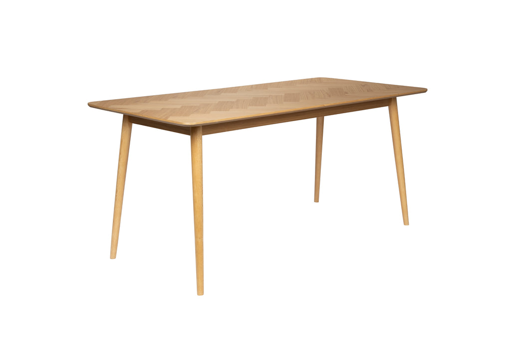 Eettafel Fabio 180x90 Eikenfineer Naturel 90x180 cm-Eettafels-Creating Home
