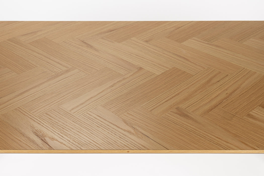 Eettafel Fabio 180x90 Eikenfineer Naturel 90x180 cm-Eettafels-Creating Home
