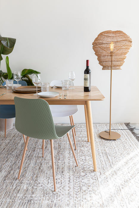 Eettafel Fabio 180x90 Eikenfineer Naturel 90x180 cm-Eettafels-Creating Home