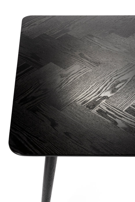 Eettafel Fabio 180x90 Eikenfineer Zwart 90x180 cm-Eettafels-Creating Home