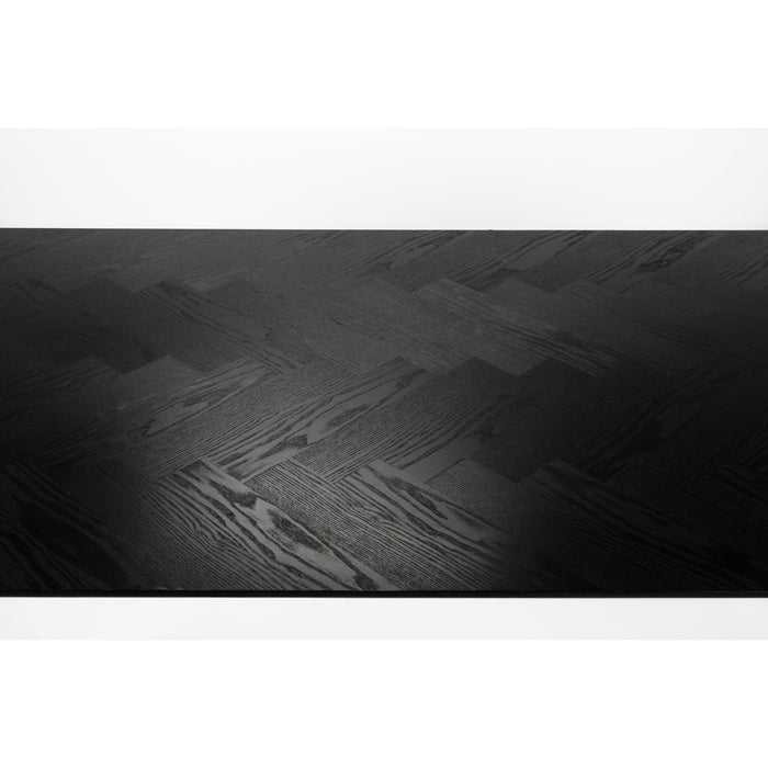 Eettafel Fabio 180x90 Eikenfineer Zwart 90x180 cm-Eettafels-Creating Home
