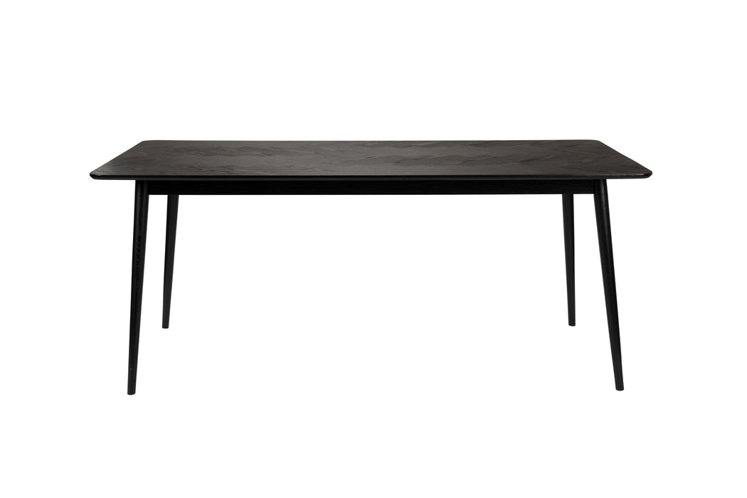 Eettafel Fabio 180x90 Eikenfineer Zwart 90x180 cm-Eettafels-Creating Home