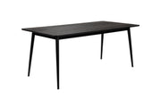 Eettafel Fabio 180x90 Eikenfineer Zwart 90x180 cm-Eettafels-Creating Home