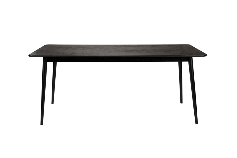 Eettafel Fabio 180x90 Eikenfineer Zwart 90x180 cm-Eettafels-Creating Home