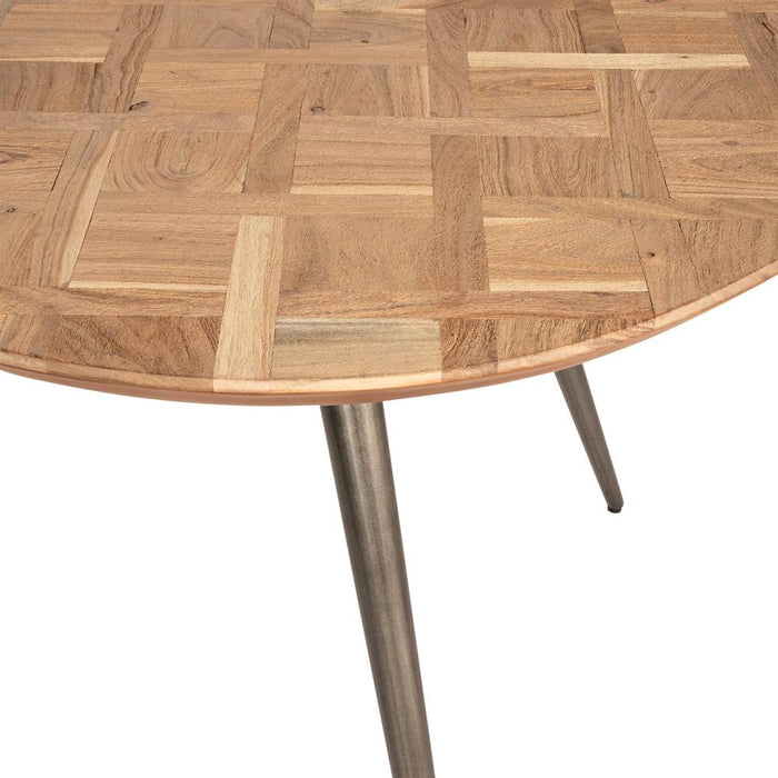 Eettafel Fieron Beige 110x108 cm-Eettafels-PTMD