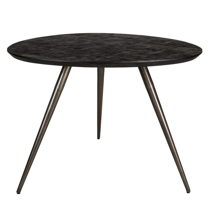 Eettafel Fieron Zwart 110x108 cm-Eettafels-PTMD