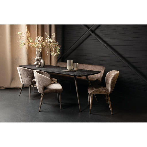 Eettafel Fieron Zwart 200x100 cm-Eettafels-PTMD