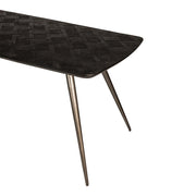 Eettafel Fieron Zwart 200x100 cm-Eettafels-PTMD
