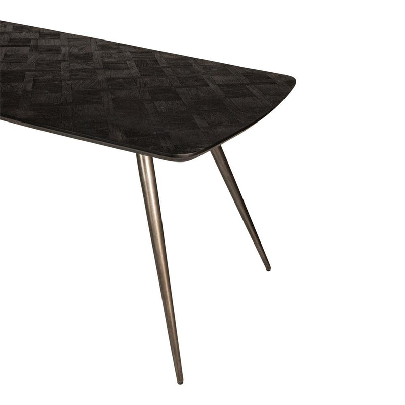 Eettafel Fieron Zwart 200x100 cm-Eettafels-PTMD
