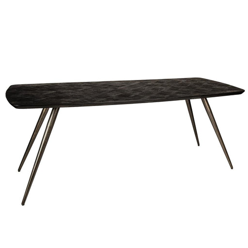 Eettafel Fieron Zwart 200x100 cm-Eettafels-PTMD