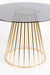 Eettafel Floris Glass Goud 104x104 cm-Eettafels-Creating Home