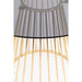 Eettafel Floris Glass Goud 104x104 cm-Eettafels-Creating Home