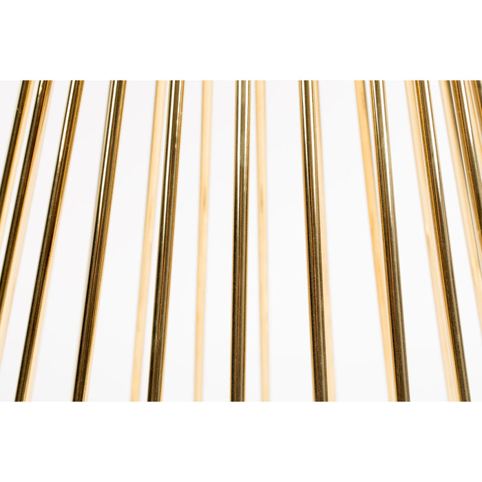 Eettafel Floris Glass Goud 104x104 cm-Eettafels-Creating Home