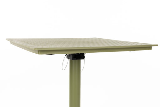 Eettafel George Metaal,Polypropyleen Groen 70x70 cm-Eettafels-Creating Home