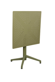 Eettafel George Metaal,Polypropyleen Groen 70x70 cm-Eettafels-Creating Home