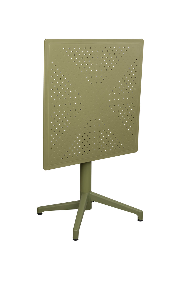 Eettafel George Metaal,Polypropyleen Groen 70x70 cm-Eettafels-Creating Home