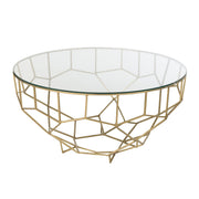 Eettafel Goud Ijzer 90 cm 90x90x44 cm-Eettafels-J-Line