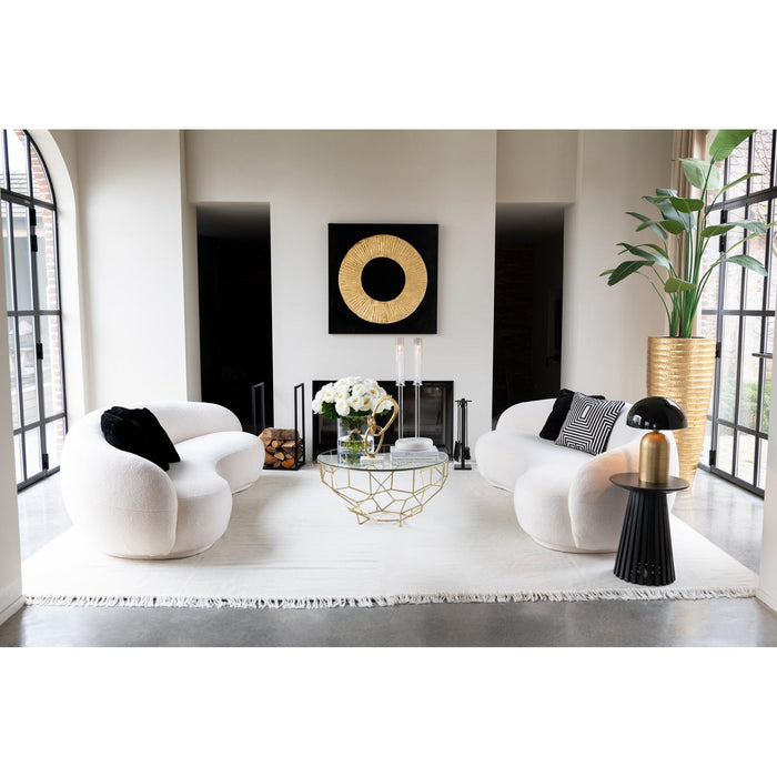 Eettafel Goud Ijzer 90 cm-Eettafels-J-Line