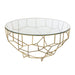 Eettafel Goud ijzer 90 cm 90x90x44 cm-Eettafels-J-Line