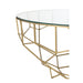 Eettafel Goud ijzer 90 cm 90x90x44 cm-Eettafels-J-Line
